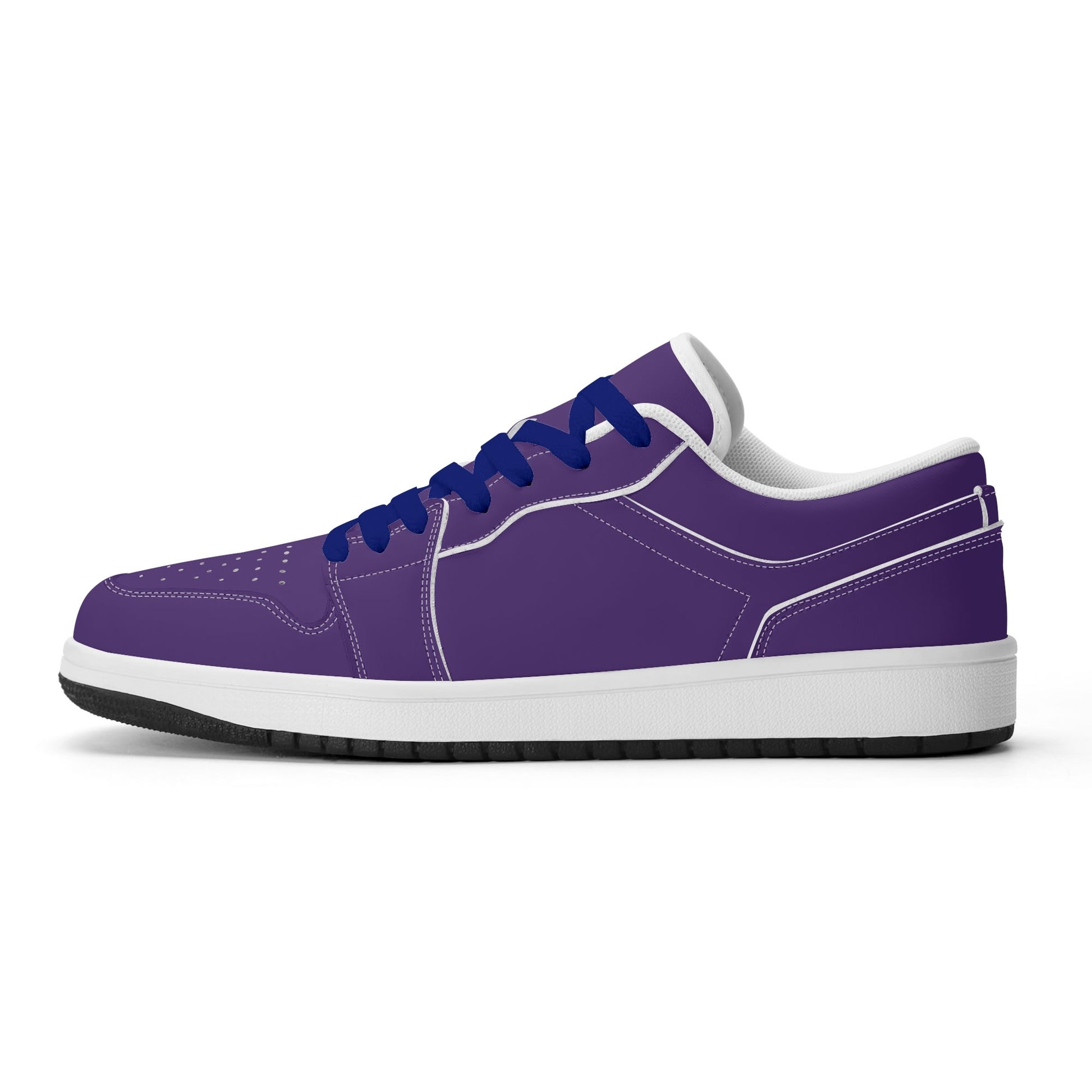 Lila Low Top Leder Sneaker für Herren Sneaker JLR Design