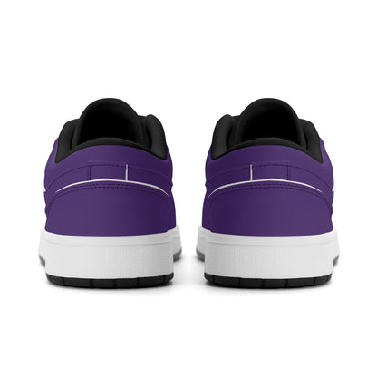 Lila Low Top Leder Sneaker für Herren Sneaker JLR Design