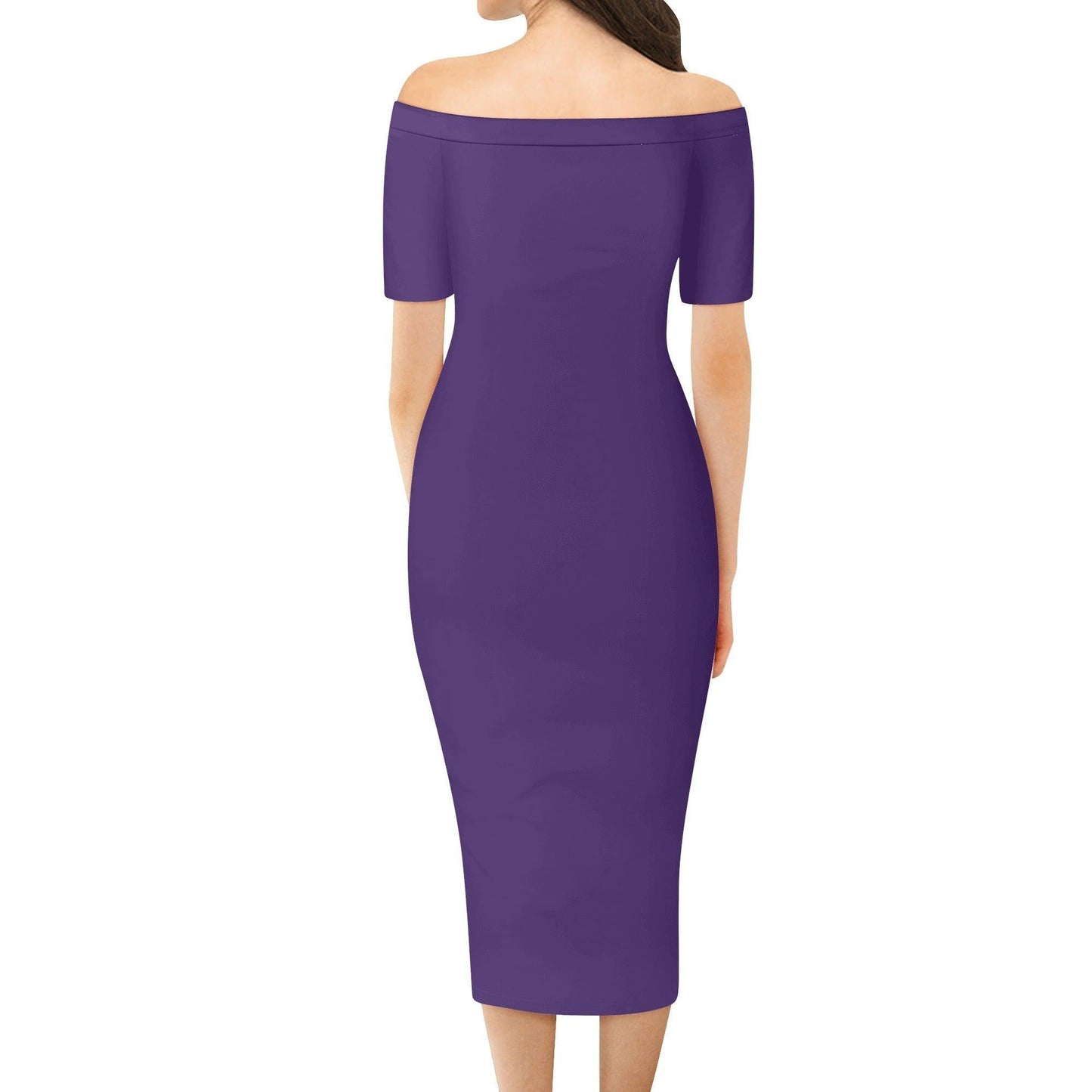 Lila Off-Shoulder-Kleid -- Lila Off-Shoulder-Kleid - undefined Off-Shoulder-Kleid | JLR Design