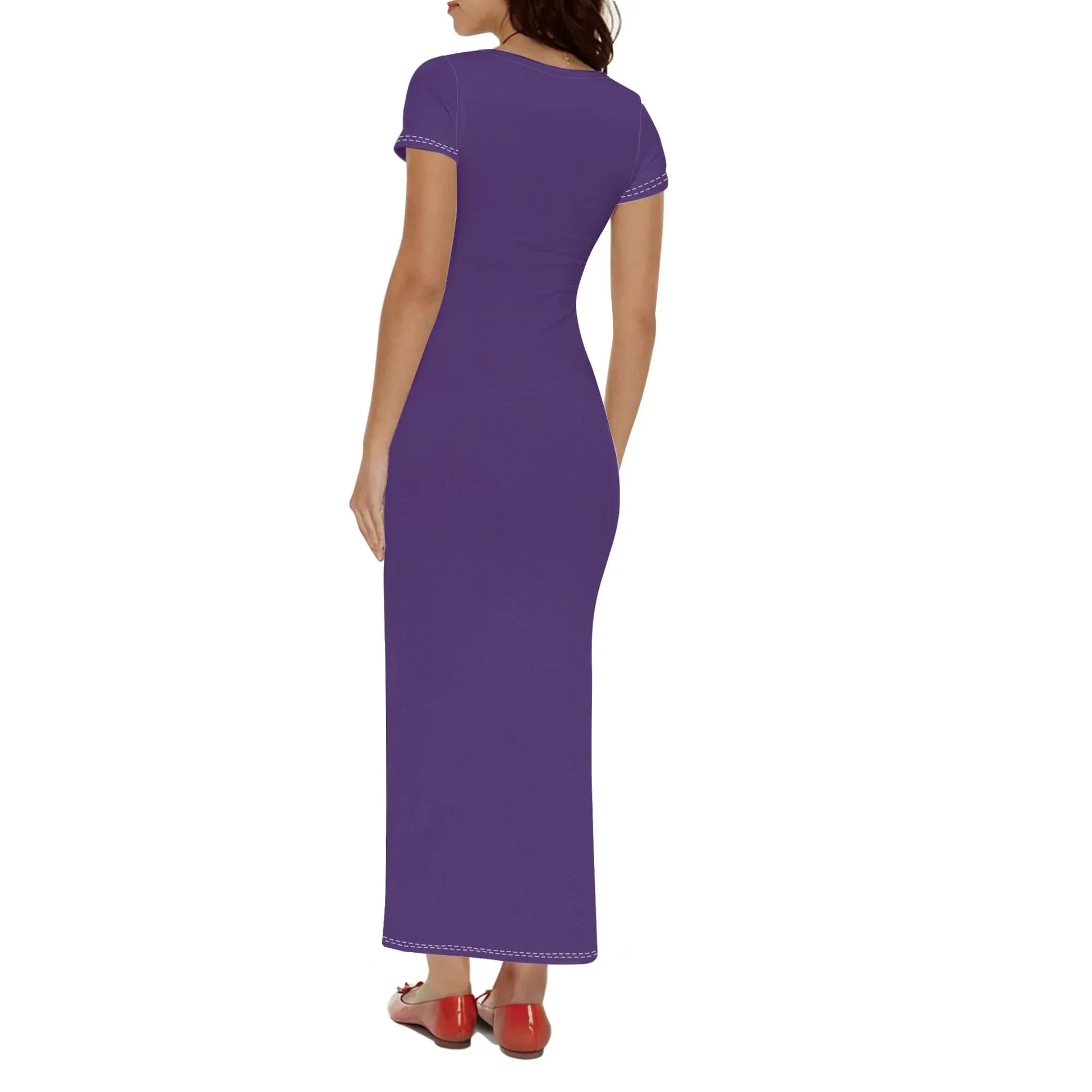 lila-short-sleeve-long-dress-long-dress-jlr-design-41533 - JLR Design