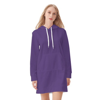 Lila Velvet Hoodie Dress Hoodiekleid JLR Design