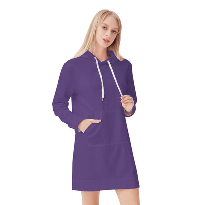 Lila Velvet Hoodie Dress Hoodiekleid JLR Design