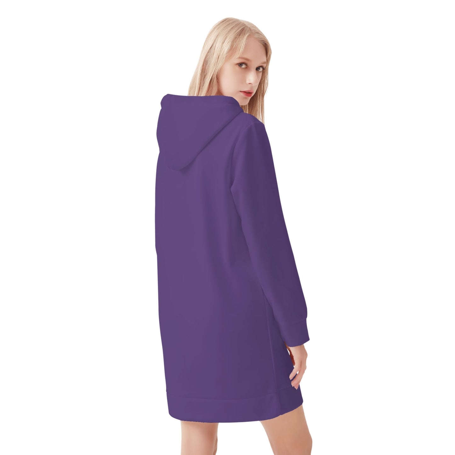 Lila Velvet Hoodie Dress Hoodiekleid JLR Design