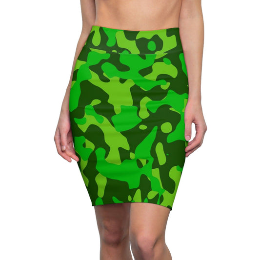 Lime Green Camouflage Bleistiftrock Bleistiftrock 74.99 All Over Print, AOP, AOP Clothing, Assembled in the USA, Assembled in USA, Bleistiftrock, Camouflage, Green, Lime, Made in the USA, Made in USA, Skirts & Dresses, Sublimation, Women's Clothing JLR Design
