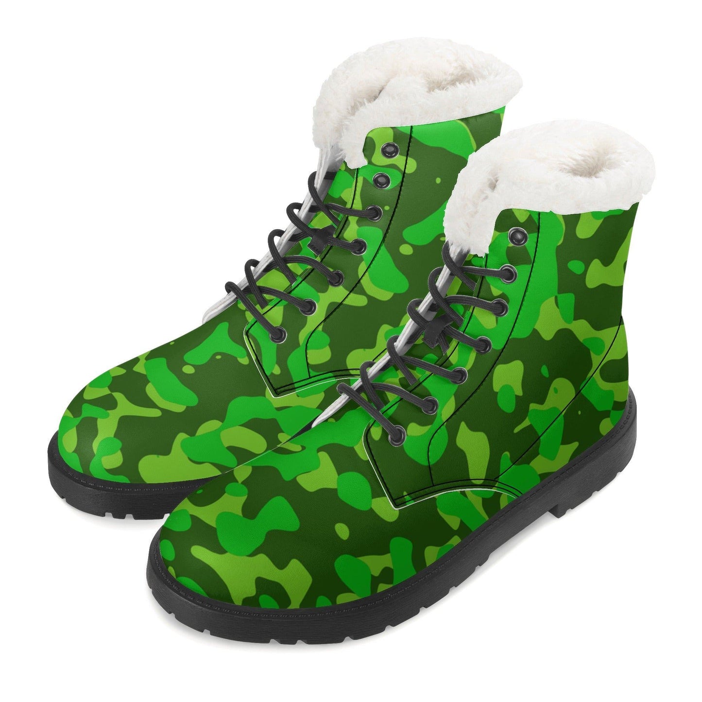 Lime Green Camouflage Faux Fur Stiefel für Damen Lederstiefel 92.99 Camouflage, Damen, Faux, Fur, Green, Lederstiefel, Lime JLR Design