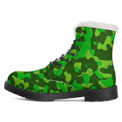 Lime Green Camouflage Faux Fur Stiefel für Damen Lederstiefel 92.99 Camouflage, Damen, Faux, Fur, Green, Lederstiefel, Lime JLR Design