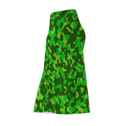 Lime Green Camouflage langer Rock -- Lime Green Camouflage langer Rock - undefined Langer Rock | JLR Design