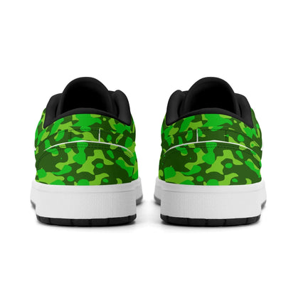 lime-green-camouflage-low-top-leder-sneaker-fur-herren-sneaker-jlr-design-17168 - JLR Design