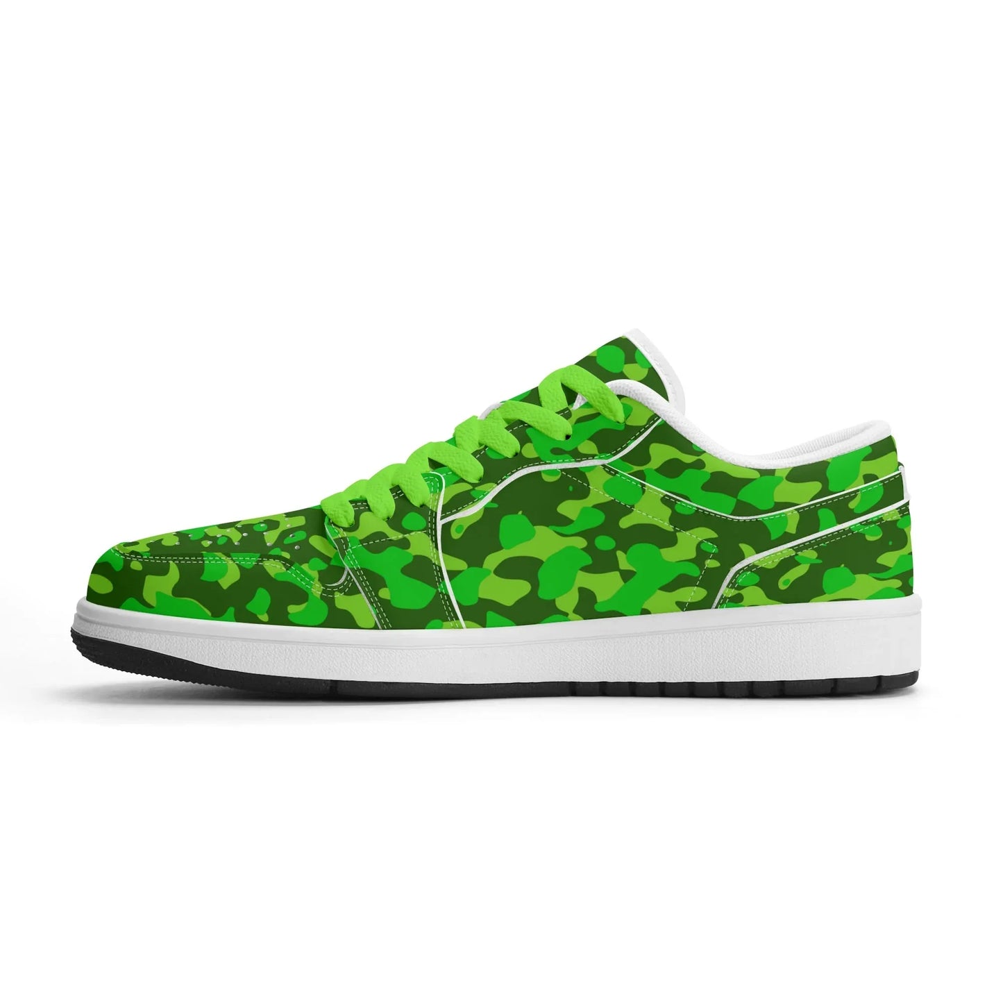 lime-green-camouflage-low-top-leder-sneaker-fur-herren-sneaker-jlr-design-84960 - JLR Design