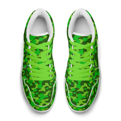 lime-green-camouflage-low-top-leder-sneaker-fur-herren-sneaker-jlr-design-65679 - JLR Design