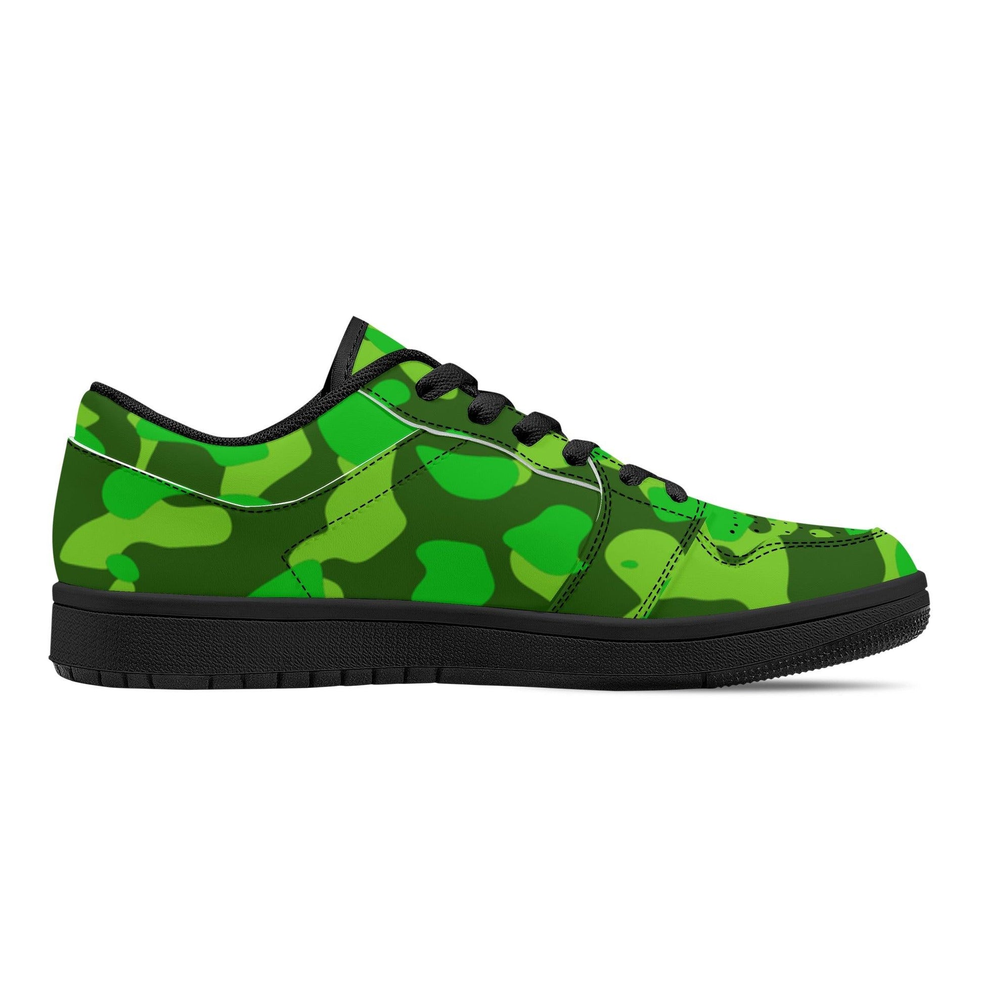 Lime Green Camouflage Low Top Sneaker für Herren Low Top Sneaker 79.99 JLR Design