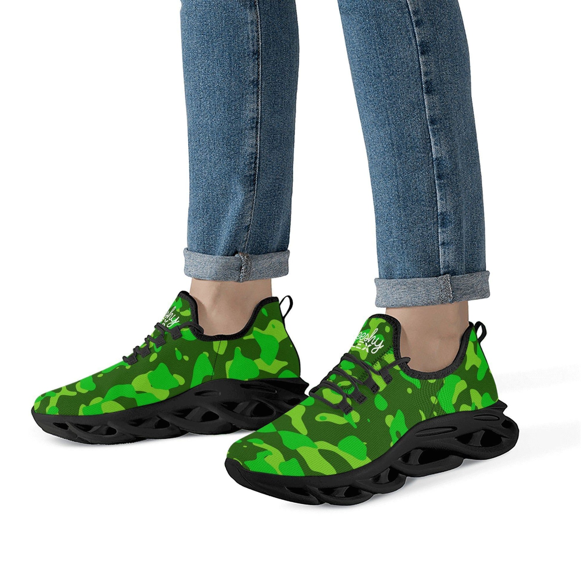 Lime Green Camouflage Meeshy Flex Damen Sneaker Sneaker 118.99 Camouflage, Damen, Flex, Green, Lime, Meeshy, Sneaker JLR Design