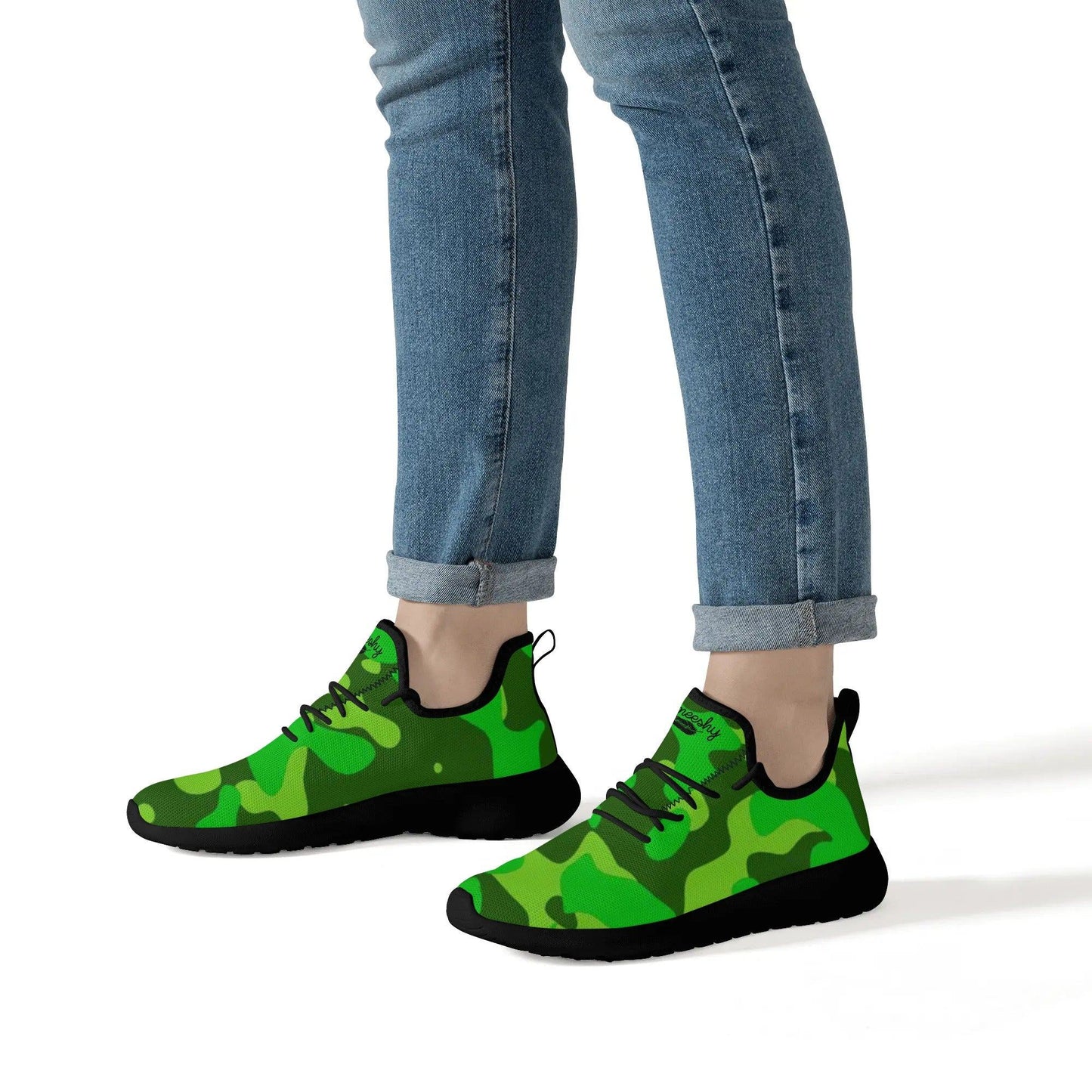 Lime Green Camouflage Meeshy Lightweight Sneaker für Damen Sneaker 86.99 Camouflage, Damen, Green, Ligthweight, Lime, Meeshy, Sneaker JLR Design