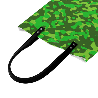 Lime Grüne Camouflage PU Leder Handtasche Handtasche JLR Design