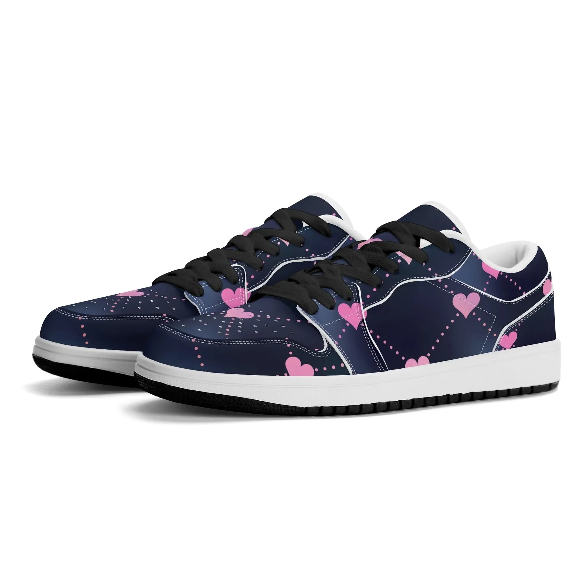 lined-hearts-low-top-leder-sneaker-fur-damen-sneaker-jlr-design-65038 - JLR Design