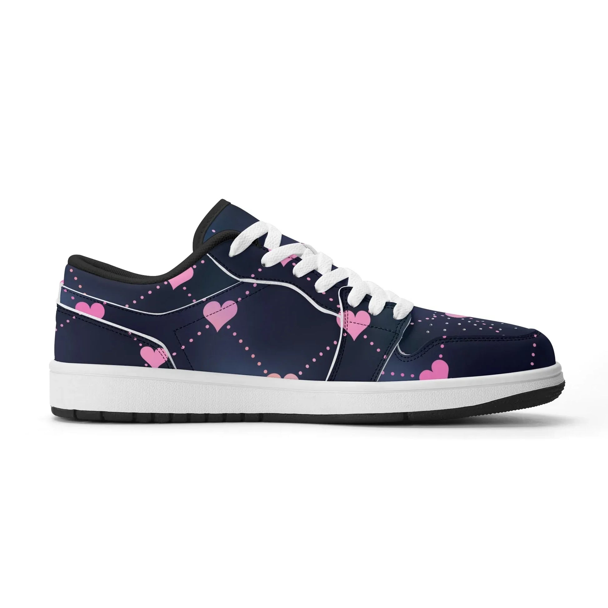 lined-hearts-low-top-leder-sneaker-fur-damen-sneaker-jlr-design-58618 - JLR Design