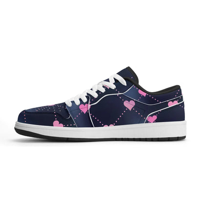 lined-hearts-low-top-leder-sneaker-fur-damen-sneaker-jlr-design-17343 - JLR Design