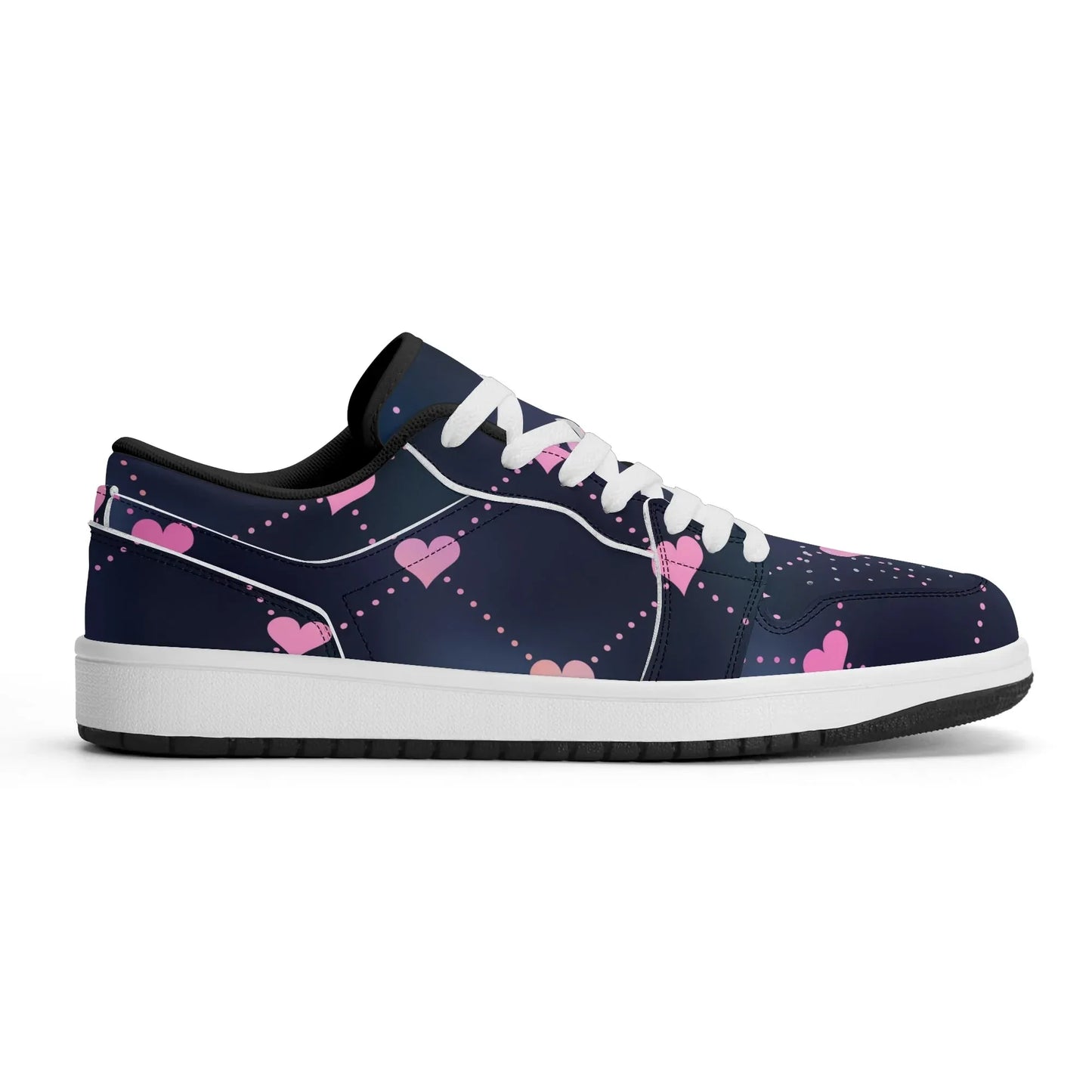 lined-hearts-low-top-leder-sneaker-fur-damen-sneaker-jlr-design-21180 - JLR Design