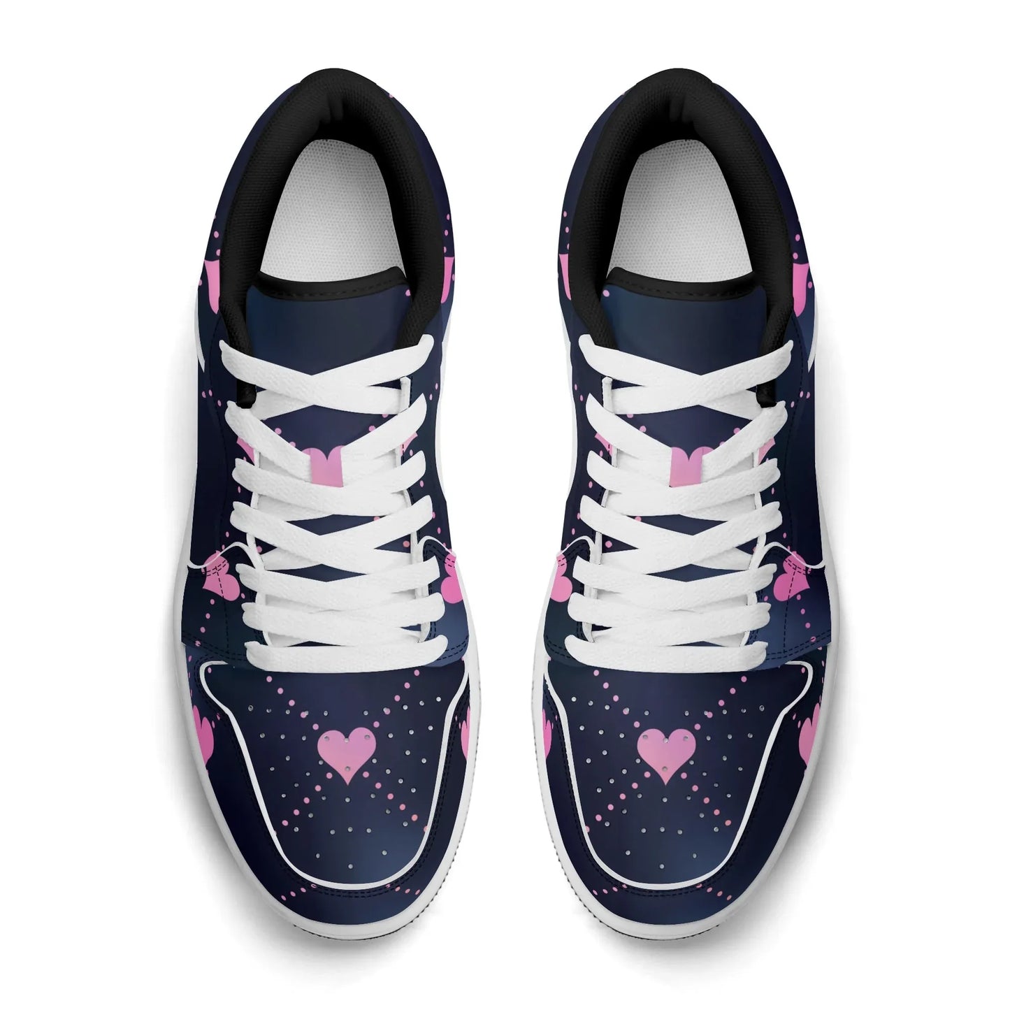 lined-hearts-low-top-leder-sneaker-fur-damen-sneaker-jlr-design-37457 - JLR Design
