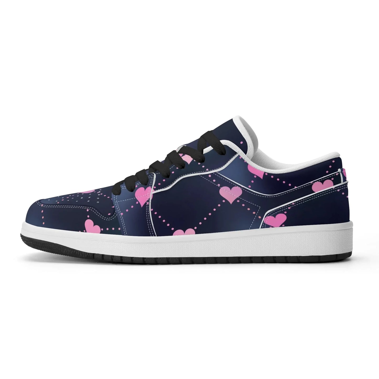 lined-hearts-low-top-leder-sneaker-fur-damen-sneaker-jlr-design-19147 - JLR Design