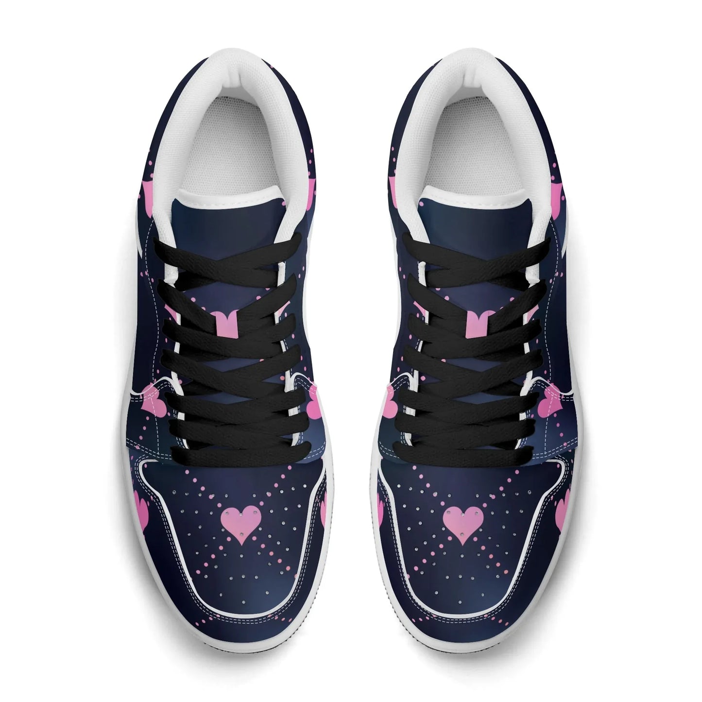 lined-hearts-low-top-leder-sneaker-fur-damen-sneaker-jlr-design-27457 - JLR Design