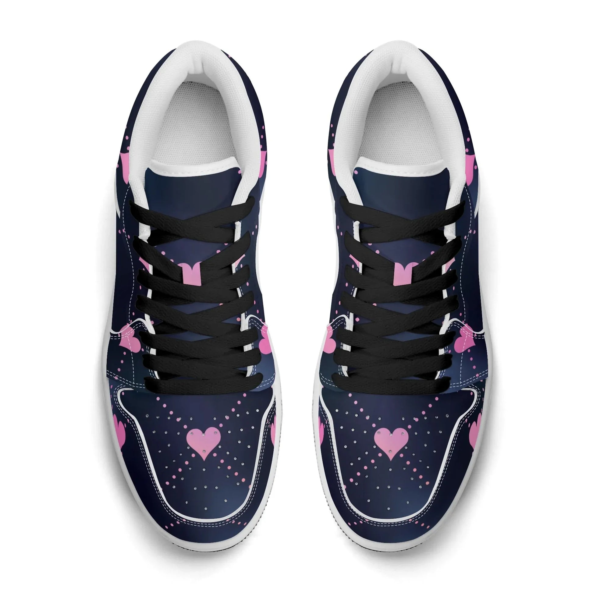 lined-hearts-low-top-leder-sneaker-fur-damen-sneaker-jlr-design-27457 - JLR Design