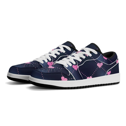 lined-hearts-low-top-leder-sneaker-fur-damen-sneaker-jlr-design-35699 - JLR Design