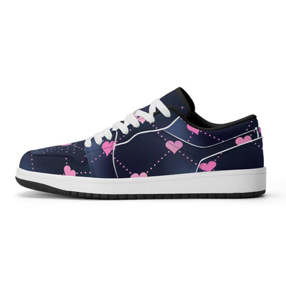 lined-hearts-low-top-leder-sneaker-fur-damen-sneaker-jlr-design-38298 - JLR Design