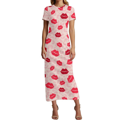 lips-short-sleeve-long-dress-long-dress-jlr-design-88487 - JLR Design