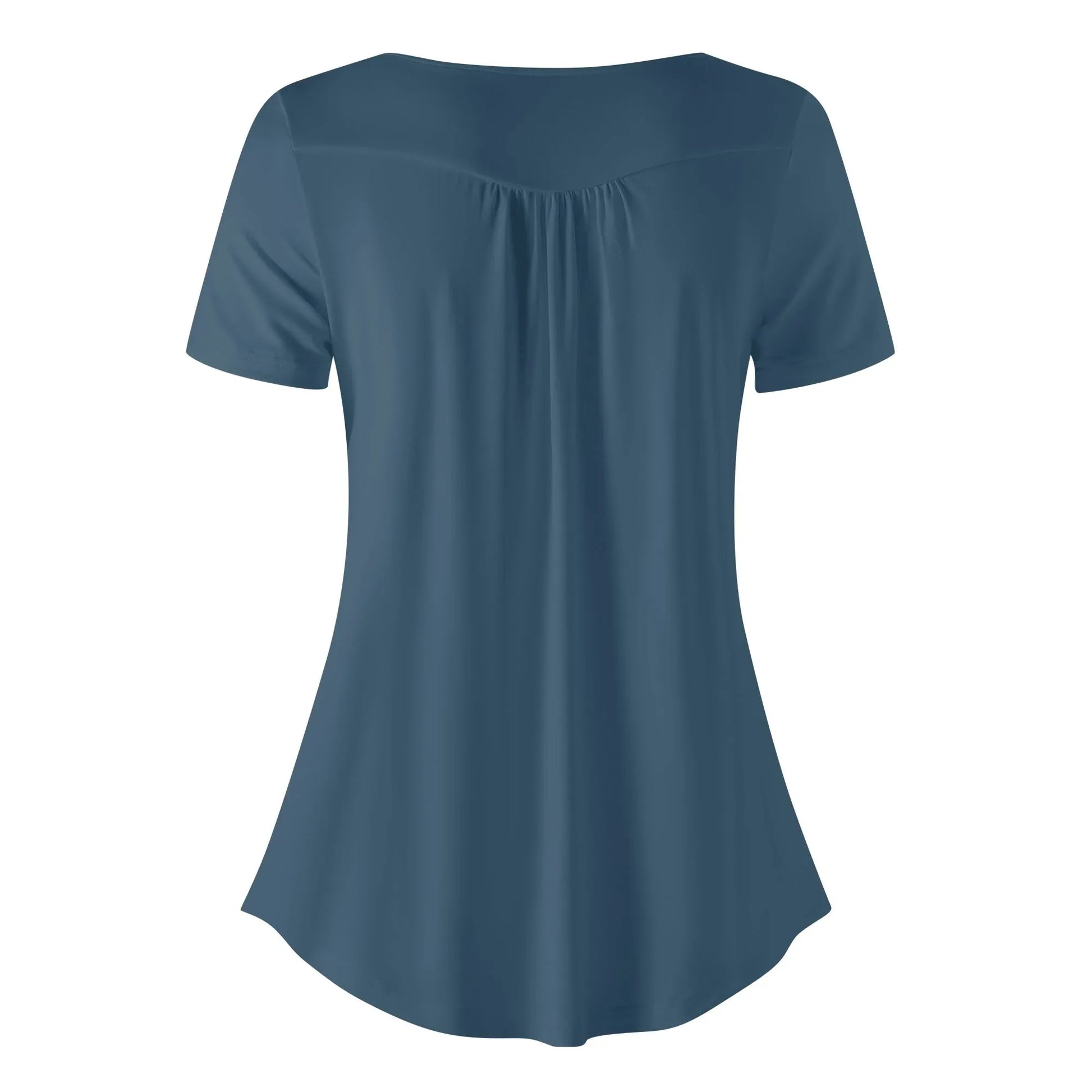lockere-bluse-mit-u-ausschnitt-und-kurzen-armeln-fur-damen-arapawa-bluse-jlr-design-72050 - JLR Design