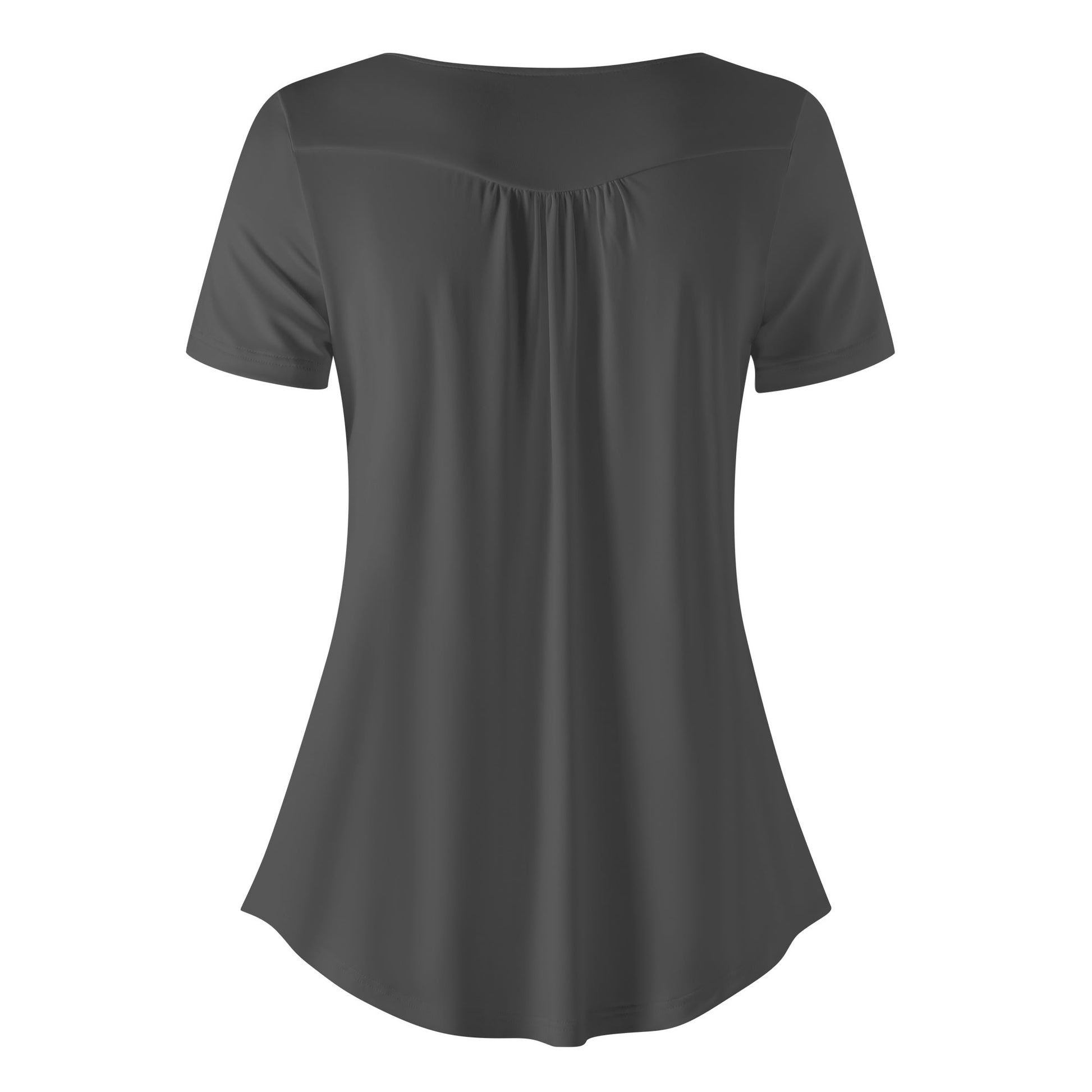 Lockere Bluse mit U-Ausschnitt und kurzen Ärmeln für Damen - Eklipse Bluse JLR Design