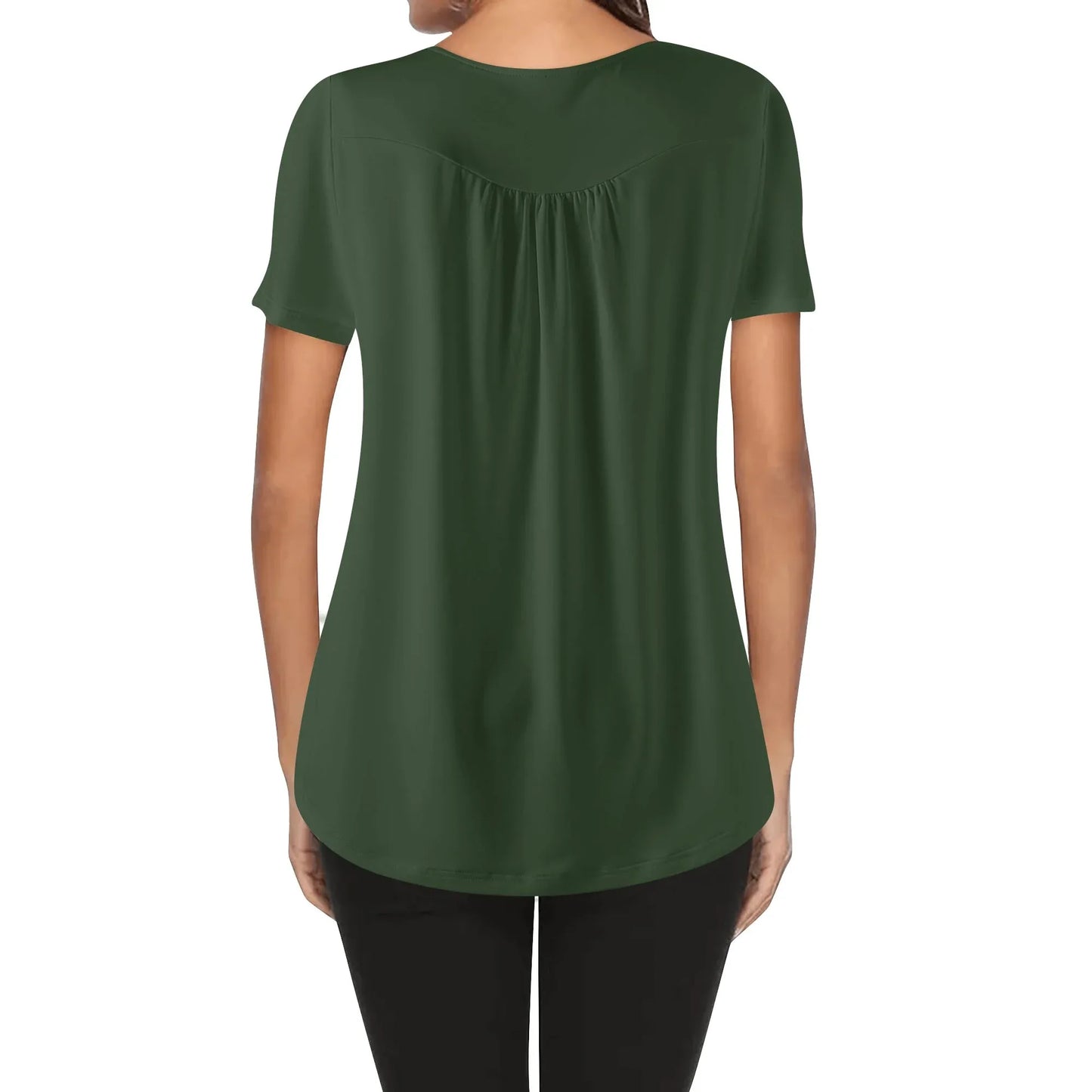 lockere-bluse-mit-u-ausschnitt-und-kurzen-armeln-fur-damen-myrte-bluse-jlr-design-80968 - JLR Design