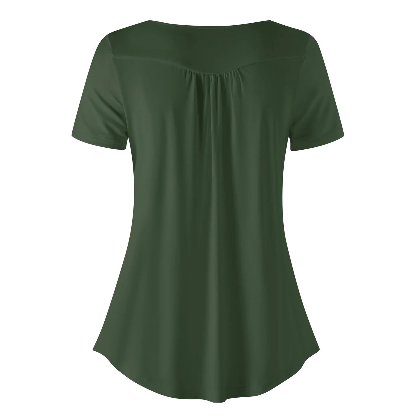lockere-bluse-mit-u-ausschnitt-und-kurzen-armeln-fur-damen-myrte-bluse-jlr-design-77257 - JLR Design