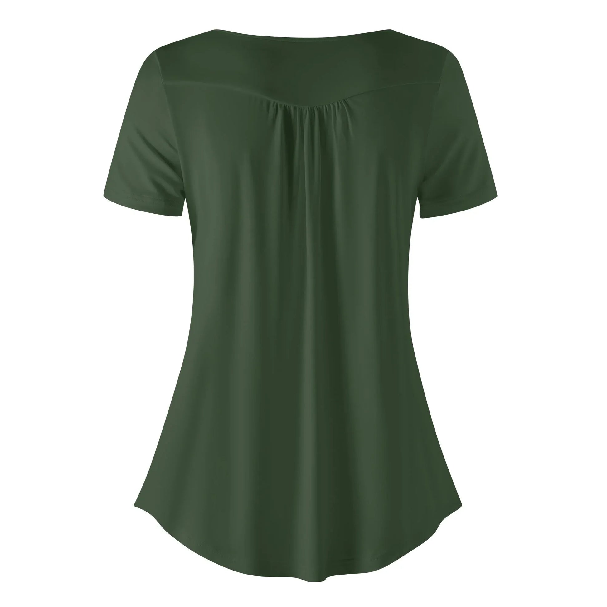 lockere-bluse-mit-u-ausschnitt-und-kurzen-armeln-fur-damen-myrte-bluse-jlr-design-77257 - JLR Design