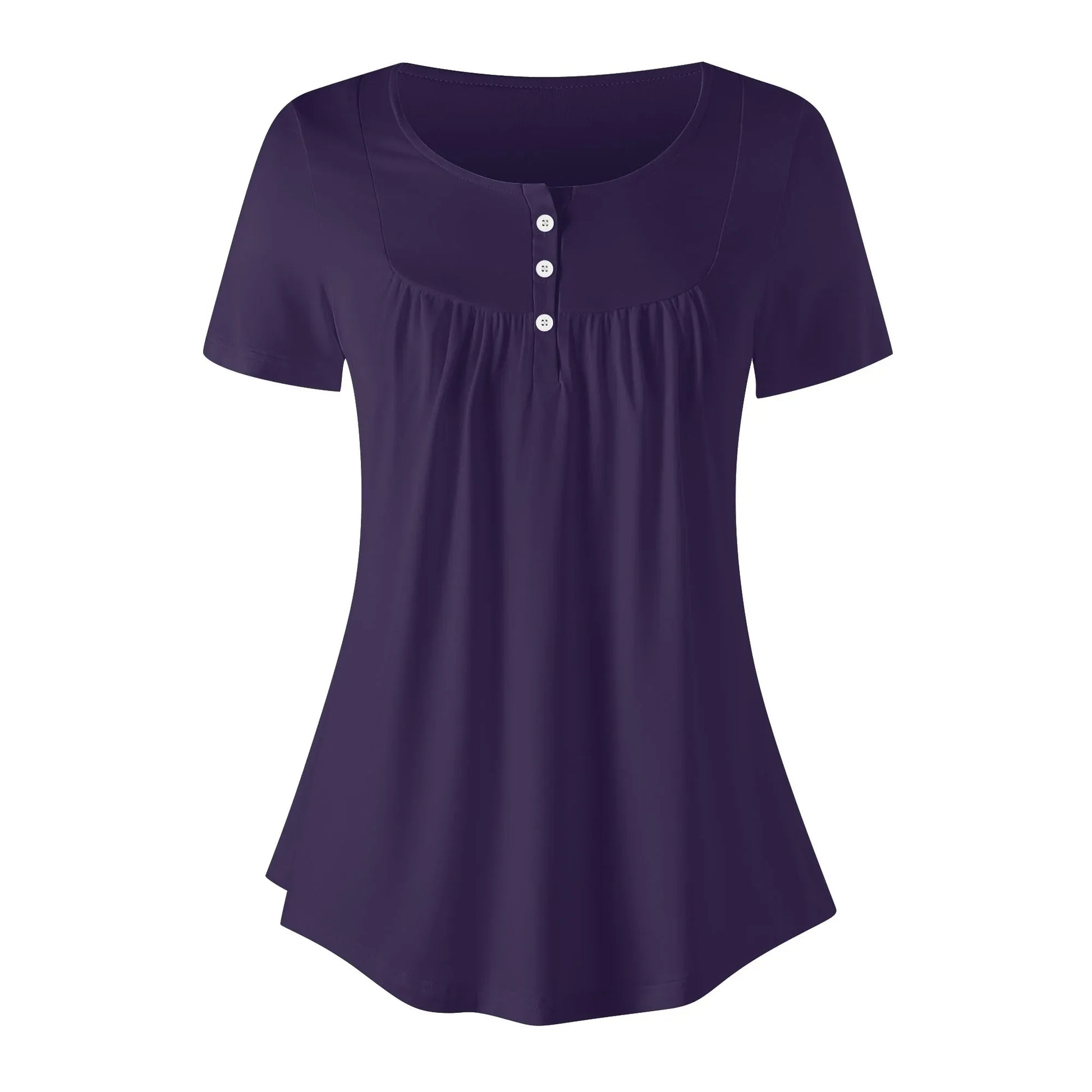 lockere-bluse-mit-u-ausschnitt-und-kurzen-armeln-fur-damen-tolopea-bluse-jlr-design-83949 - JLR Design