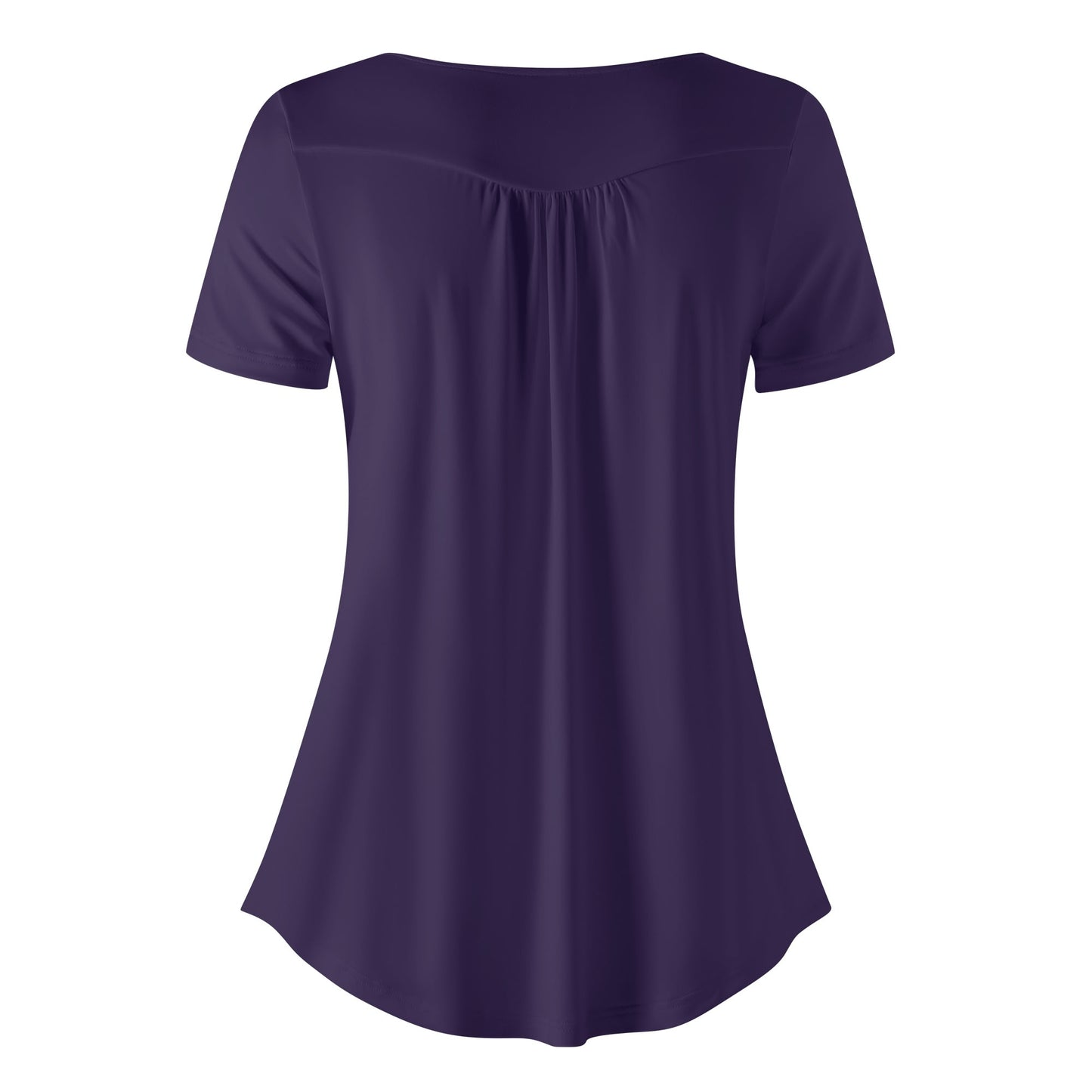 Lockere Bluse mit U-Ausschnitt und kurzen Ärmeln für Damen - Tolopea Bluse JLR Design
