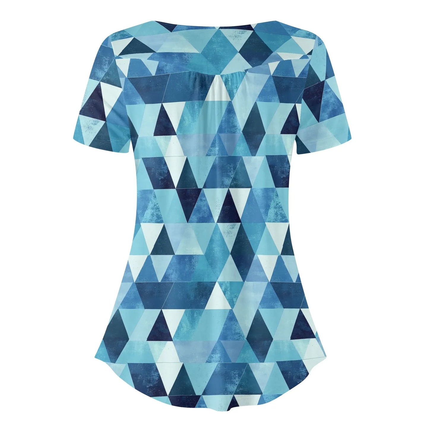 lockere-bluse-mit-u-ausschnitt-und-kurzen-armeln-fur-damen-triangle-v4-bluse-jlr-design-26809 - JLR Design