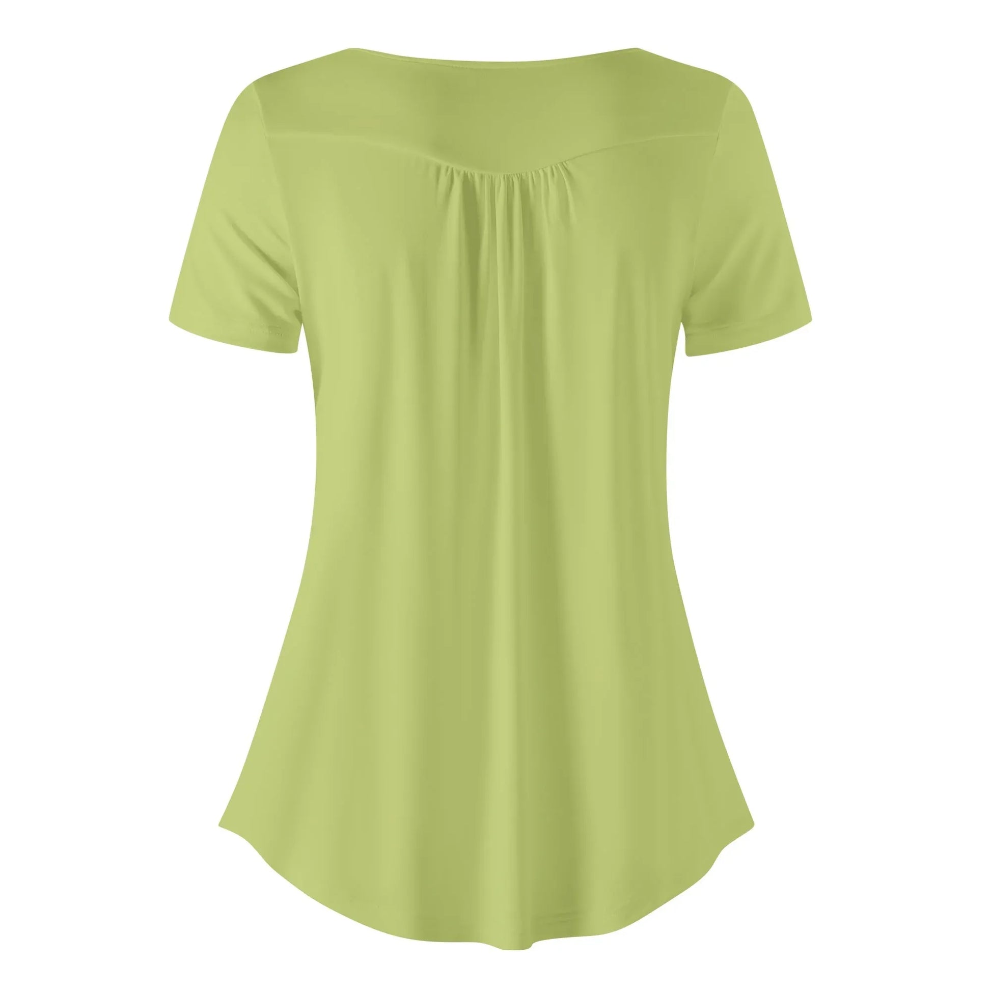 lockere-bluse-mit-u-ausschnitt-und-kurzen-armeln-fur-damen-wild-willow-bluse-jlr-design-54867 - JLR Design