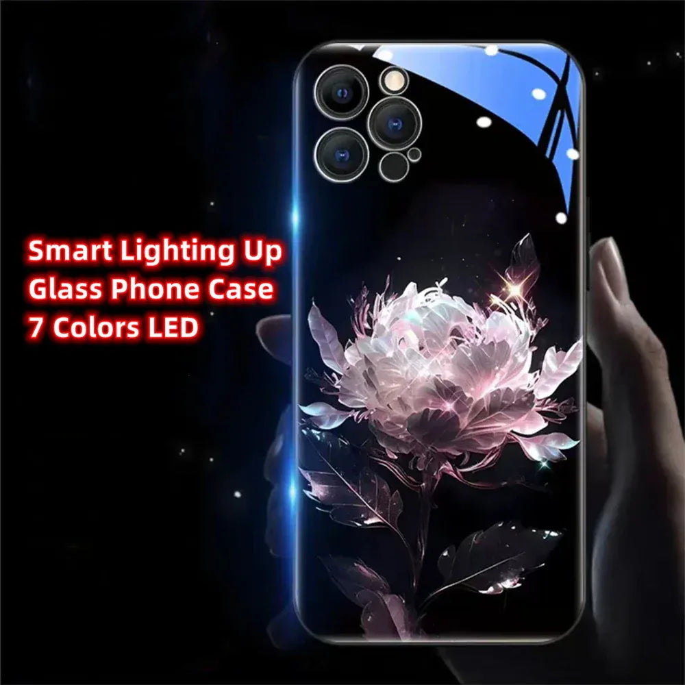 lotus-hulle-mit-led-licht-fur-iphone-13-14-15-pro-plus-max-cover-jlr-design-80813 - JLR Design