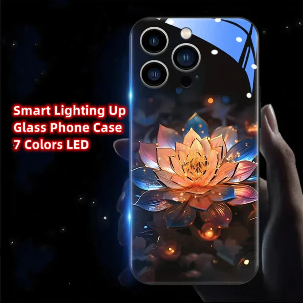 lotus-hulle-mit-led-licht-fur-iphone-13-14-15-pro-plus-max-cover-jlr-design-16396 - JLR Design