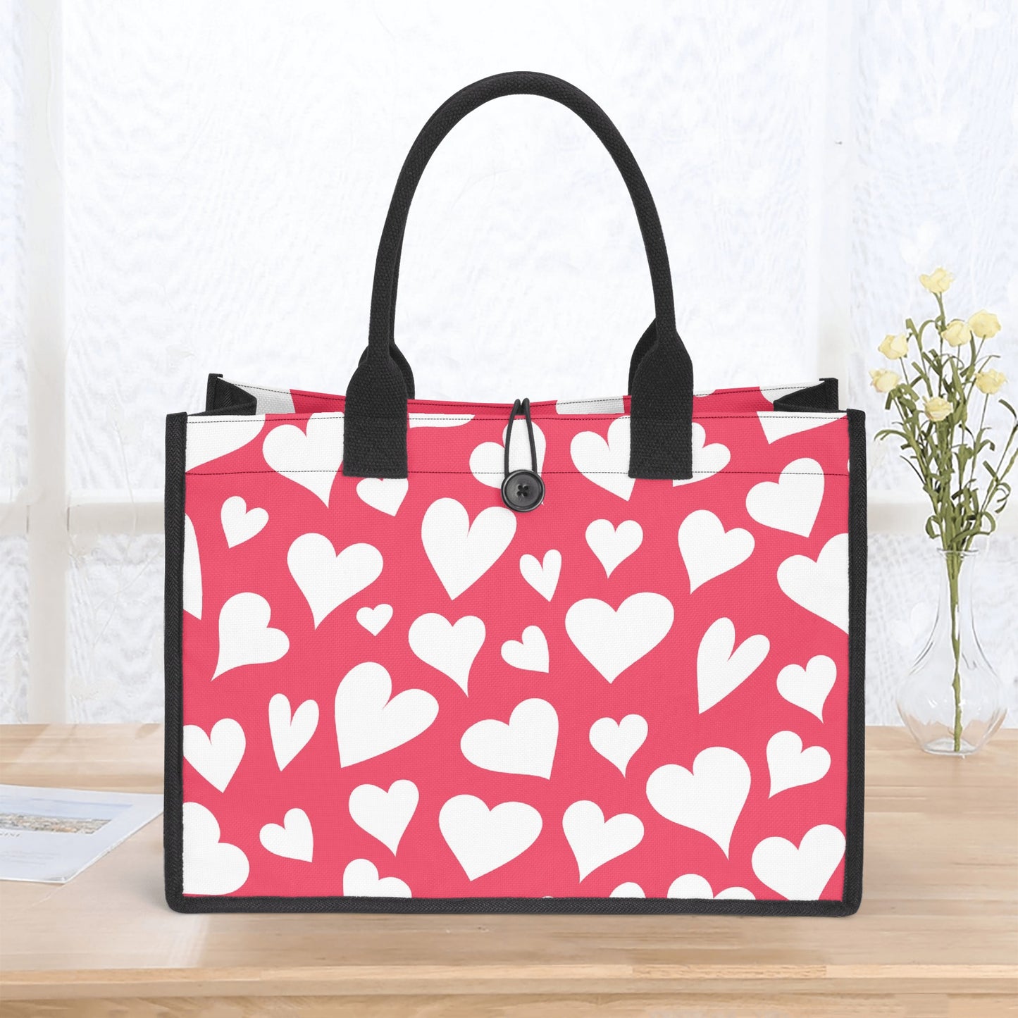 Love Canvas Shopper Tasche Einkaufstasche JLR Design