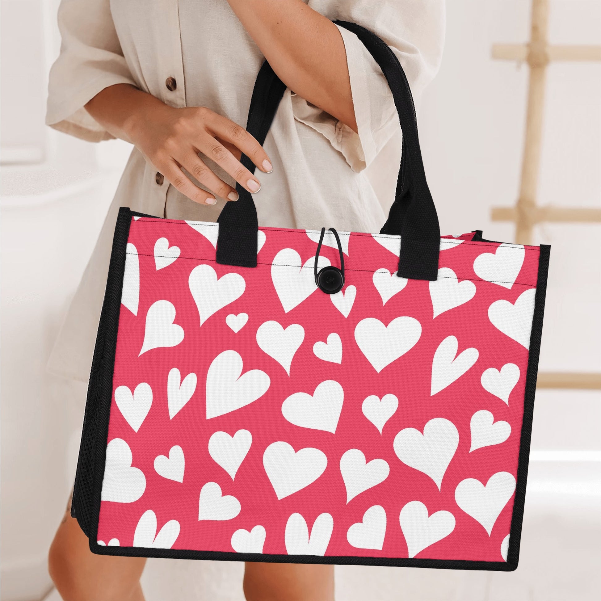 Love Premium Canvas Shopper Tasche Tragetasche JLR Design