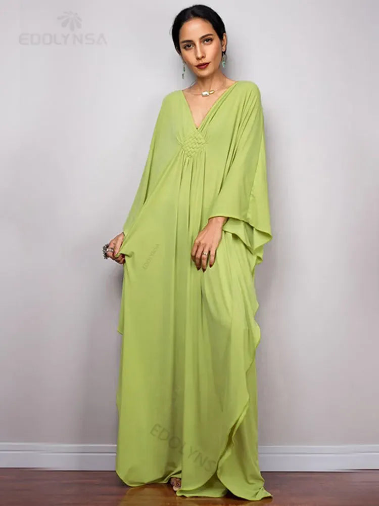 luftiges-maxi-kaftan-sommerkleid-kleid-jlr-design-56059 - JLR Design