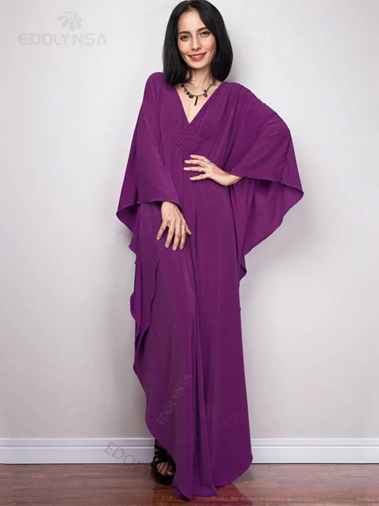 Luftiges Maxi Kaftan Sommerkleid Kleid JLR Design