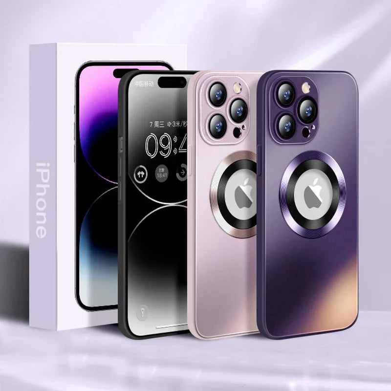 Luxus MagSafe Hülle für Iphone 17/16/15/14 Pro Max | Kamera- & Stoßschutz Handyhülle JLR Design