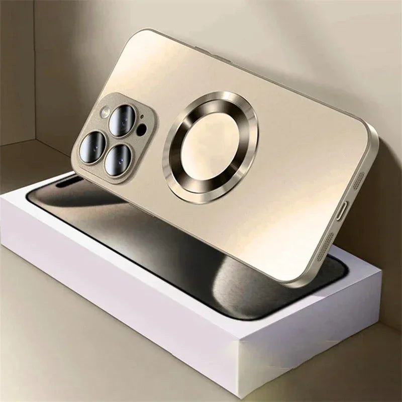 Luxus MagSafe Hülle für Iphone 17/16/15/14 Pro Max | Kamera- & Stoßschutz Handyhülle JLR Design