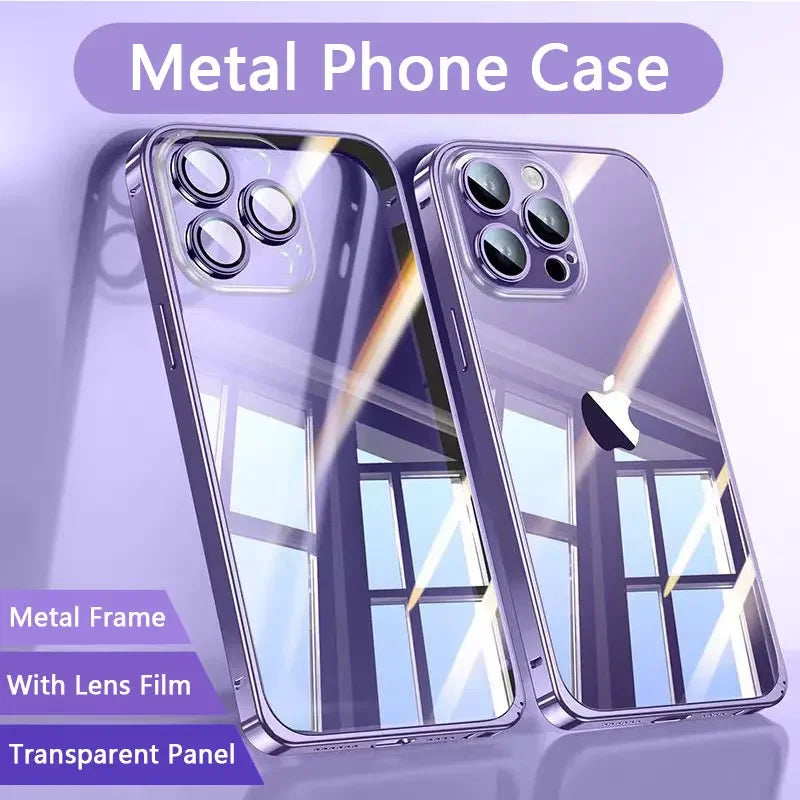 Magnetic Metal Phone Case For Iphone 13 14 15 16 Pro Max magnetische Hülle Iphone JLR Design