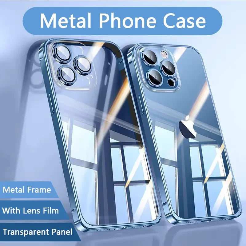 Magnetic Metal Phone Case For Iphone 13 14 15 16 Pro Max magnetische Hülle Iphone JLR Design