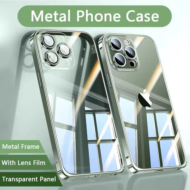 Magnetic Metal Phone Case For Iphone 13 14 15 16 Pro Max magnetische Hülle Iphone JLR Design