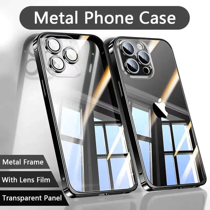 Magnetic Metal Phone Case For Iphone 13 14 15 16 Pro Max magnetische Hülle Iphone JLR Design